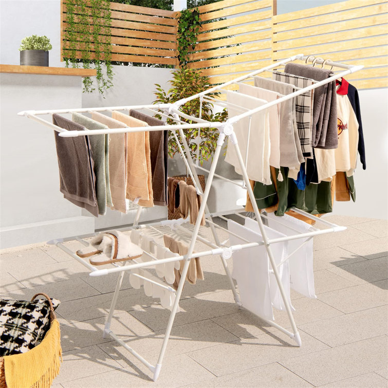 Rebrilliant Stainless Steel Freestanding Drying Rack Wayfair.co.uk
